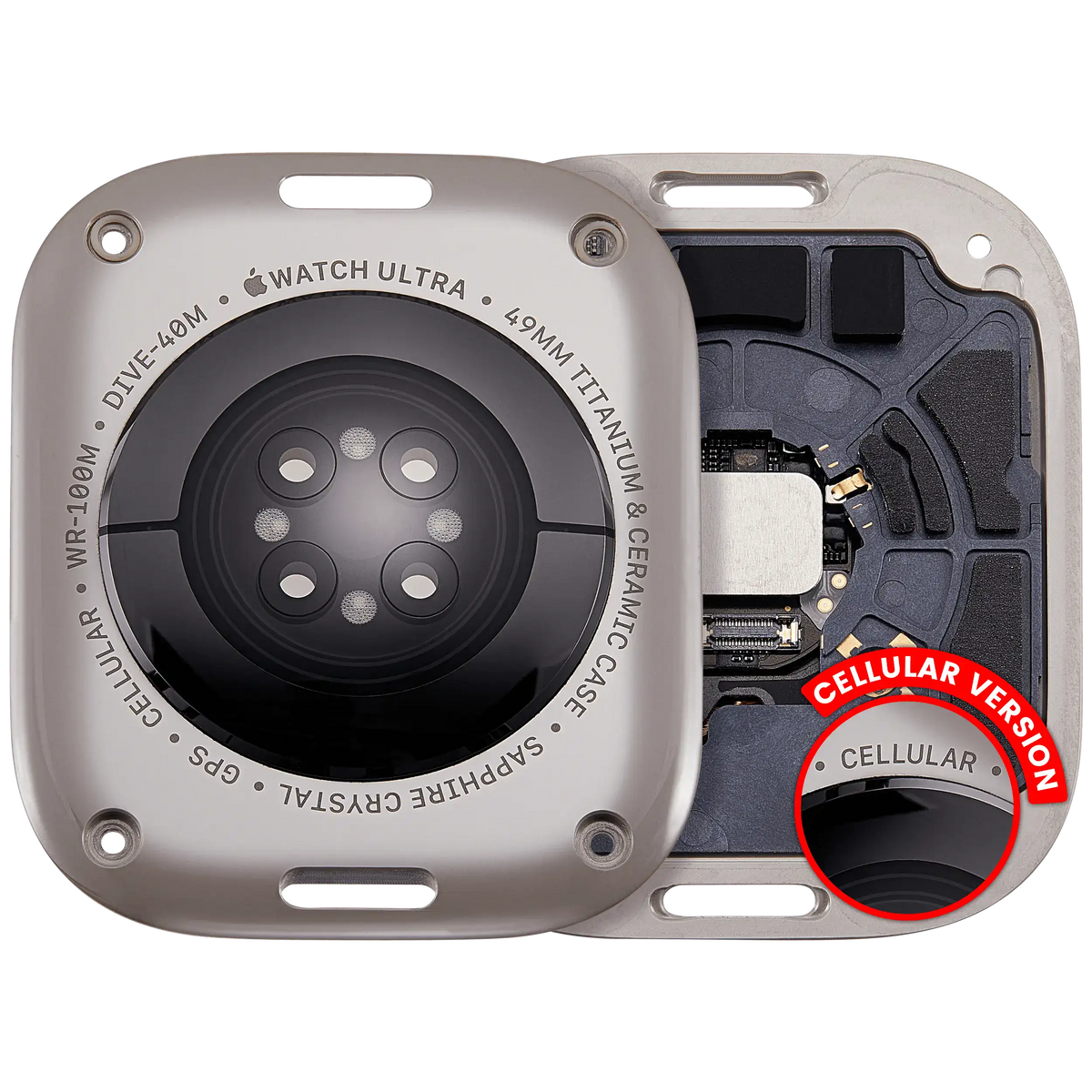 Back Cover Assembly For Watch Series Ultra (3rd Gen) (49MM) (LET Version) (Natural)