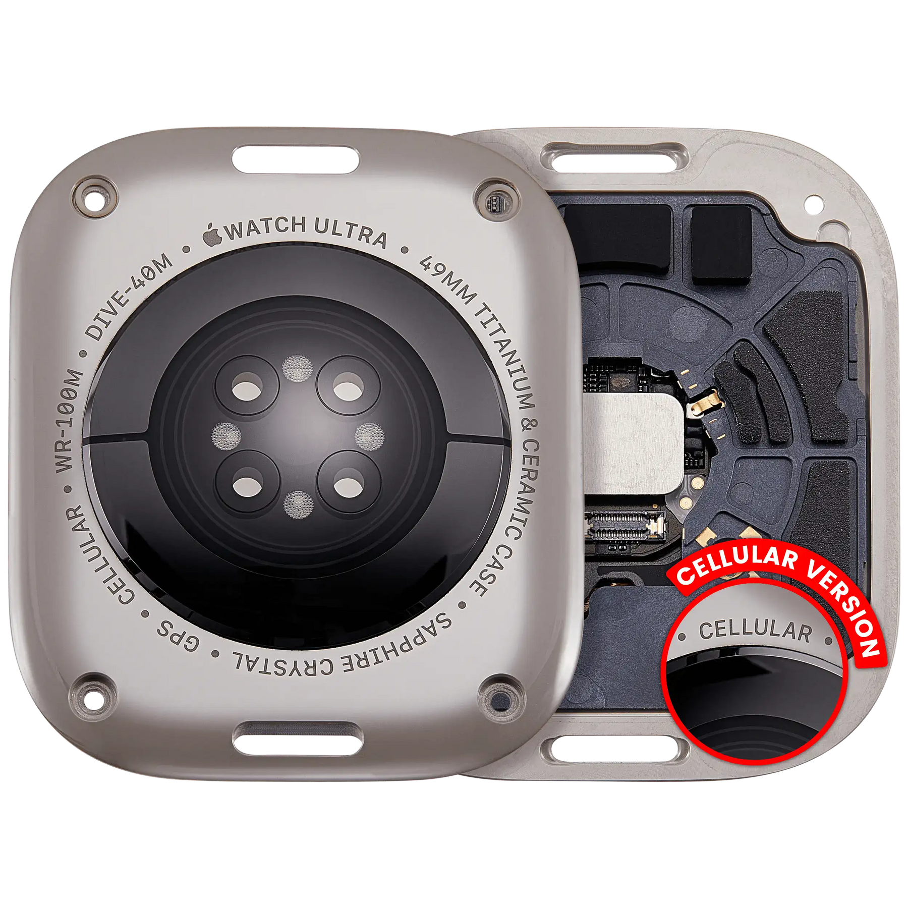 Back Cover Assembly For Watch Series Ultra (3rd Gen) (49MM) (LET Version) (Natural)