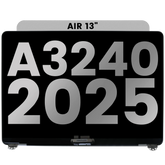 Complete LCD Display Assembly For MacBook Air 13" (A3240 /Early 2025) (Used OEM Pull: Grade A) (Silver)