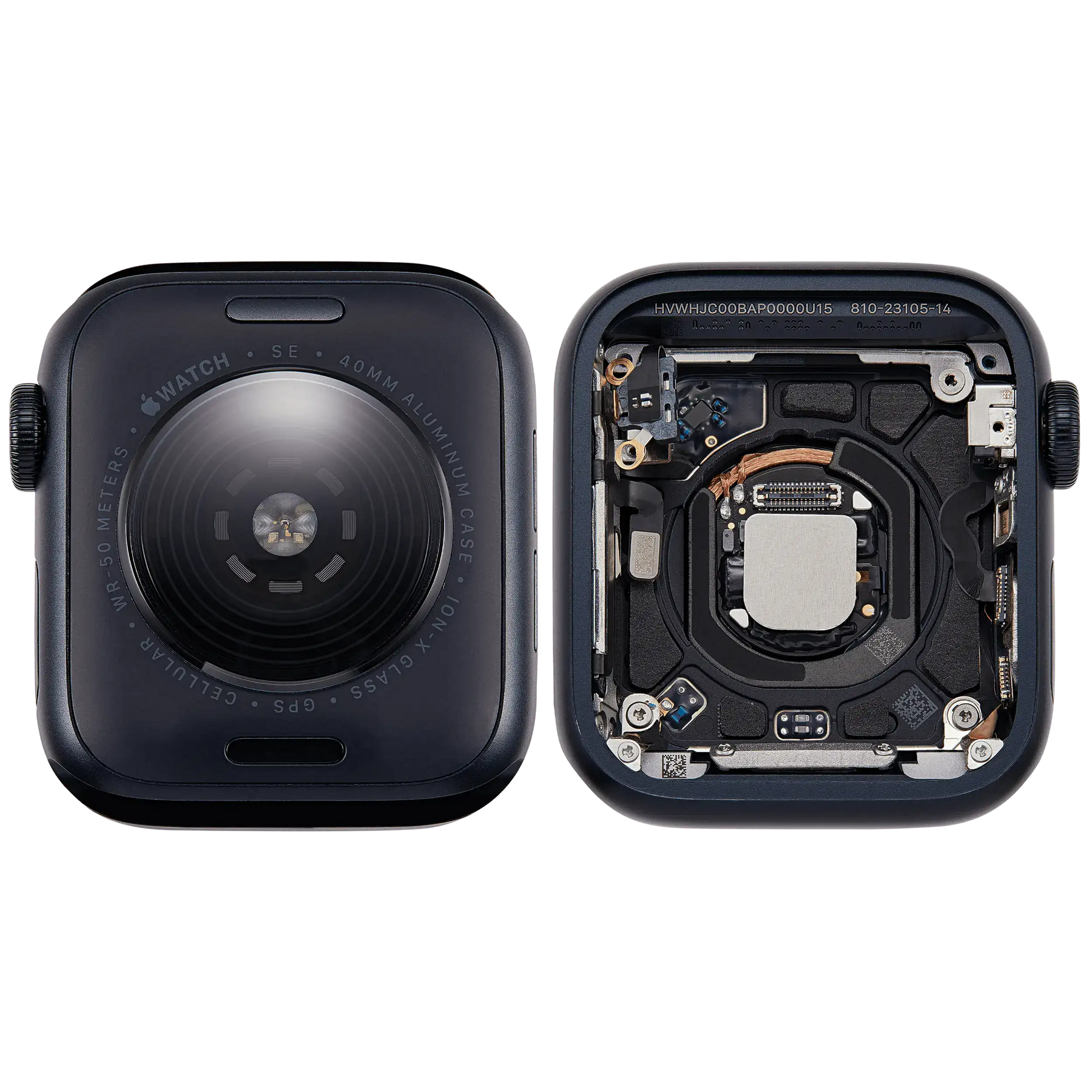 Housing Assembly For Watch Series SE 3rd (40MM) (Used OEM Pull: Grade A) (Cellular Version) (Aluminum / Midnight)