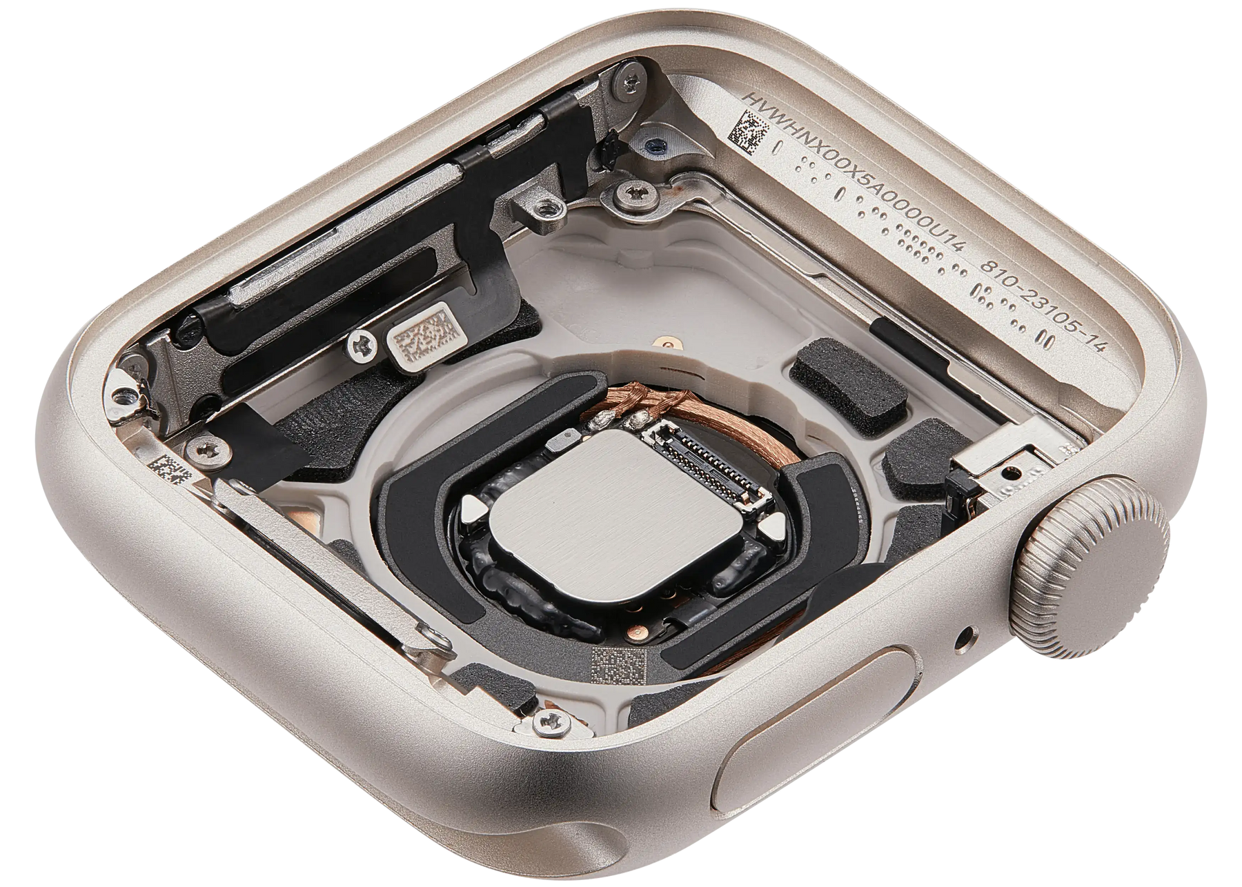 Housing Assembly For Watch Series SE 3rd (40MM) (Used OEM Pull: Grade A) (GPS Version) (Aluminum / Starlight)