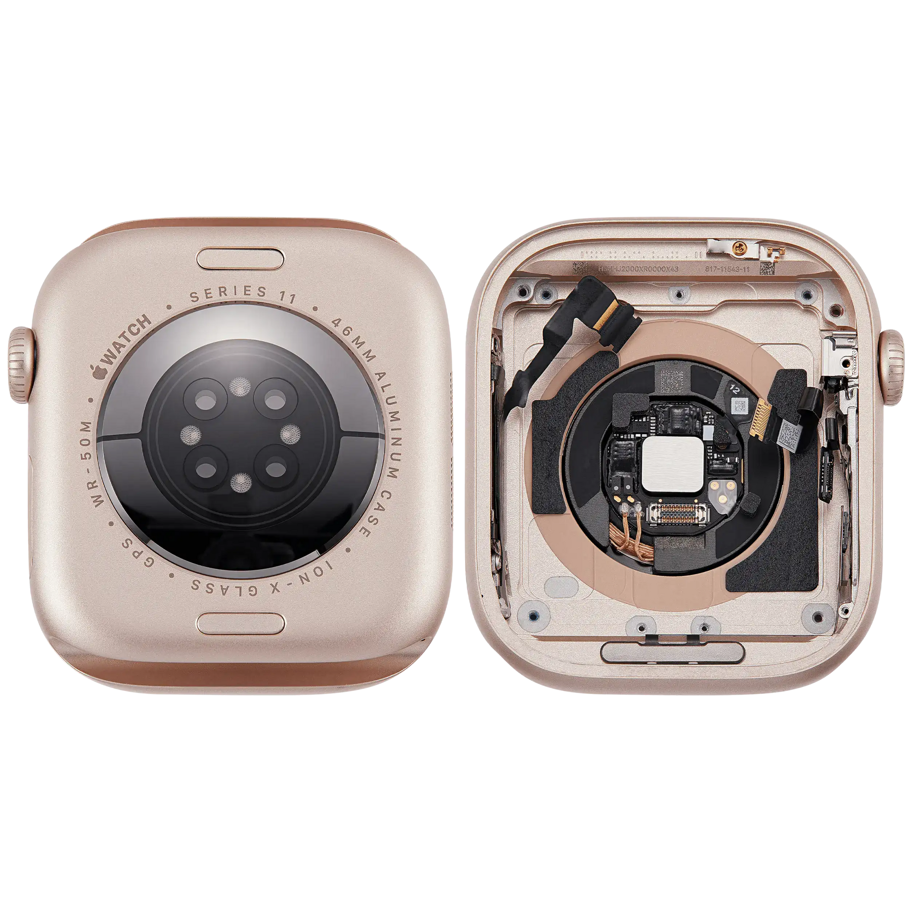 Housing Assembly For Watch Series 11 (46MM) (Used OEM Pull: Grade A) (GPS Version) (Aluminum / Rose Gold)