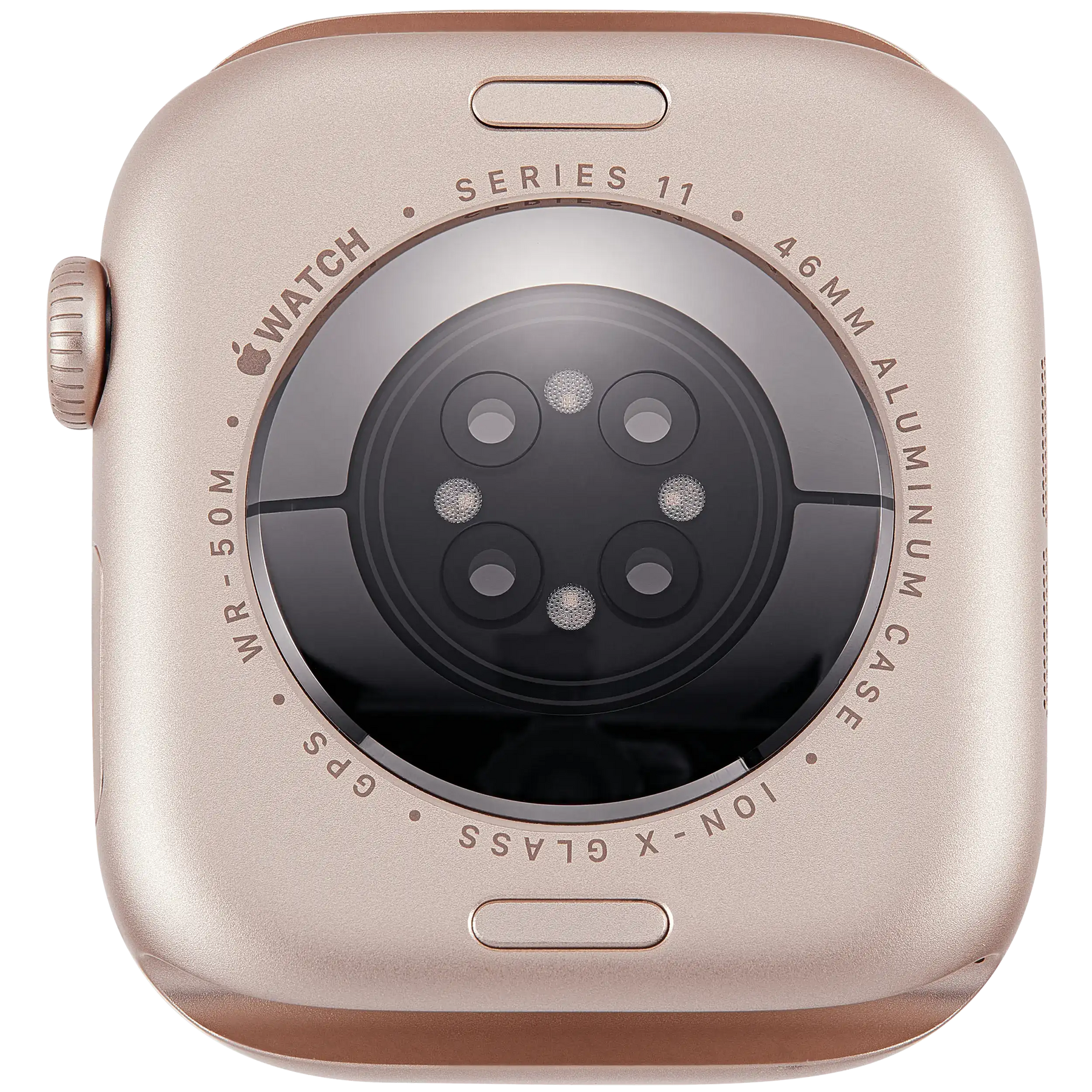 Housing Assembly For Watch Series 11 (46MM) (Used OEM Pull: Grade A) (GPS Version) (Aluminum / Rose Gold)