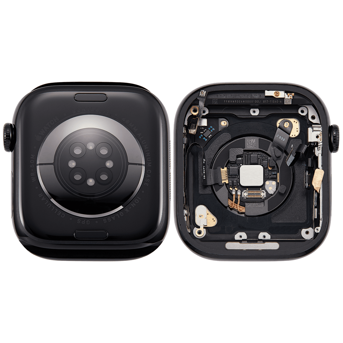 Housing Assembly For Watch Series 11 (46MM) (Used OEM Pull: Grade A) (Cellular Version) (Aluminum / Jet Black)