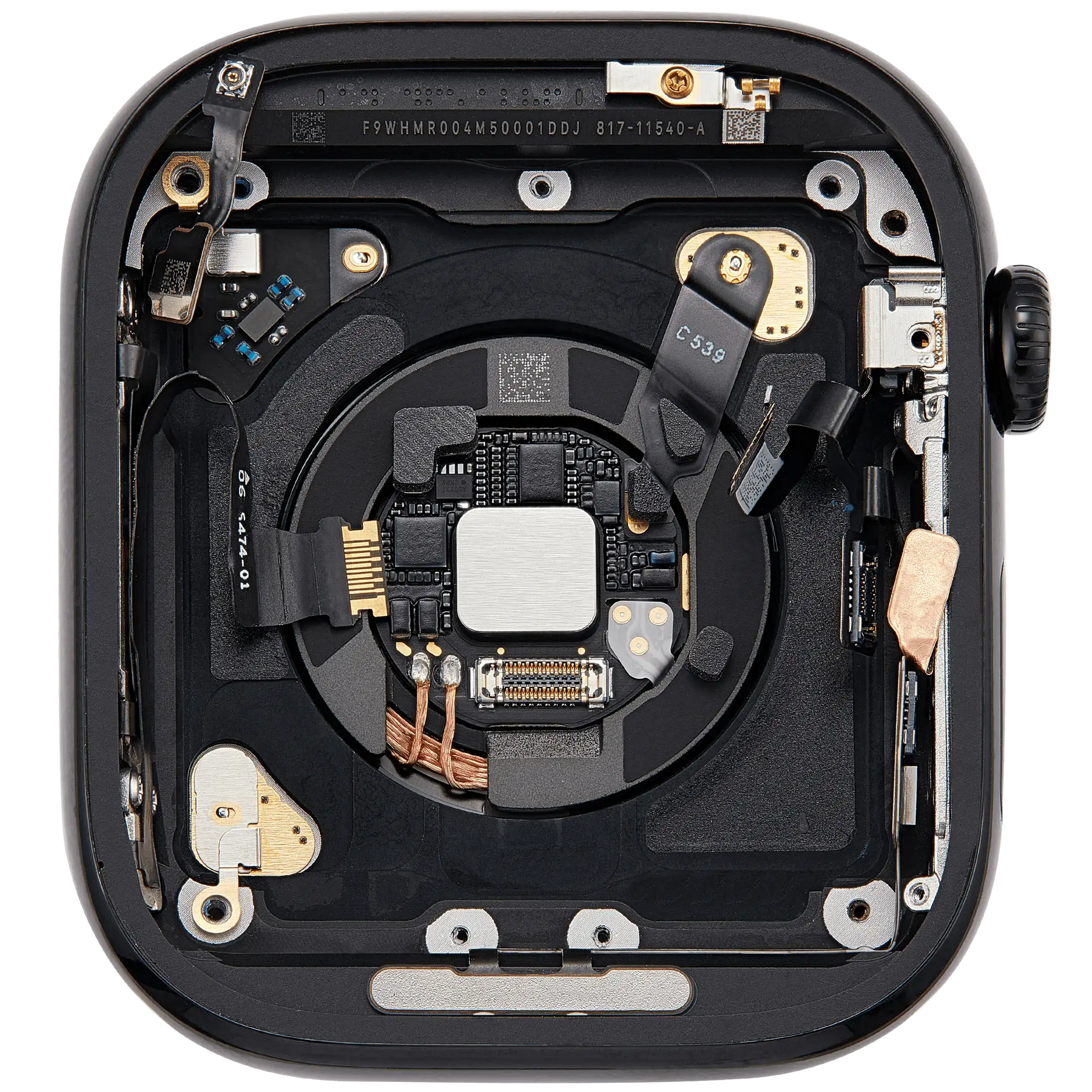 Housing Assembly For Watch Series 11 (46MM) (Used OEM Pull: Grade A) (Cellular Version) (Aluminum / Jet Black)