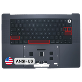 Top Case with Keyboard (ANSI US) For MacBook Pro 16" A3428 / A3429 (2026) (Genuine OEM) (Space Black)