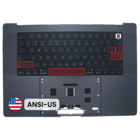 Top Case with Keyboard (ANSI US) For MacBook Pro 16" A3428 / A3429 (2026) (Genuine OEM) (Space Black)