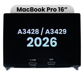 Complete LCD Display Assembly (Nano Texture) For MacBook Pro 16" A3428 / A3429 (2026) (Genuine OEM) (Silver)
