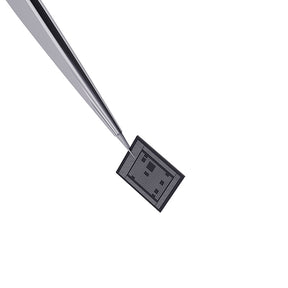 iNeeZy Handmade Non-Magnetic Stainless Tweezers (Silver - Wide) (Qianli)