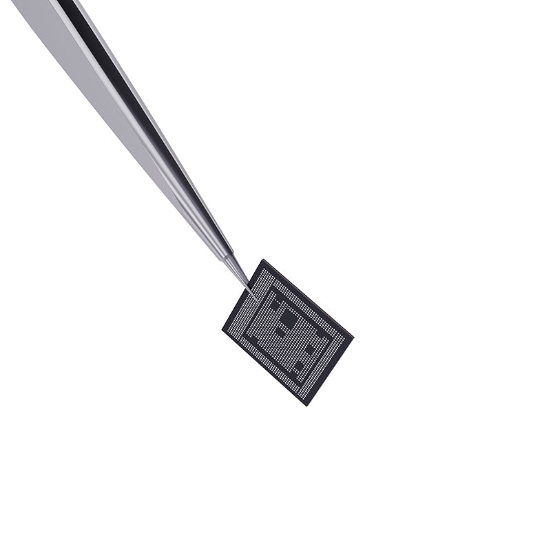 iNeeZy Handmade Non-Magnetic Stainless Tweezers (Silver - Wide) (Qianli)