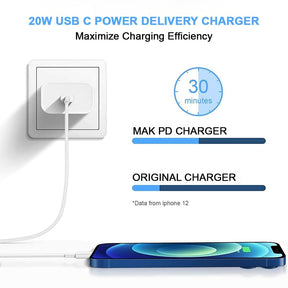 iPhone 11 Pro Charger – 20W USB-C Fast Charging Adapter