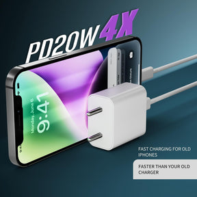 iPhone 16 Pro Max Charger Original 20W USB-C Fast Power Adapter