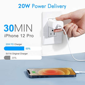 iPhone 11 Pro Max Charger – 20W USB-C Fast Charging Adapter