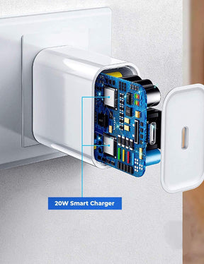 iPhone 14 Charger 20W USB-C Fast Charging Adapter