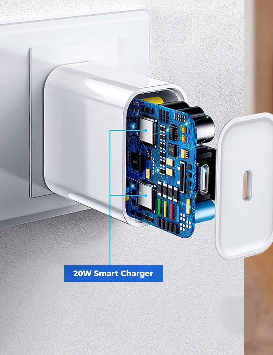 iPhone 12 Pro Max Charger – 20W USB-C Fast Charging Adapter