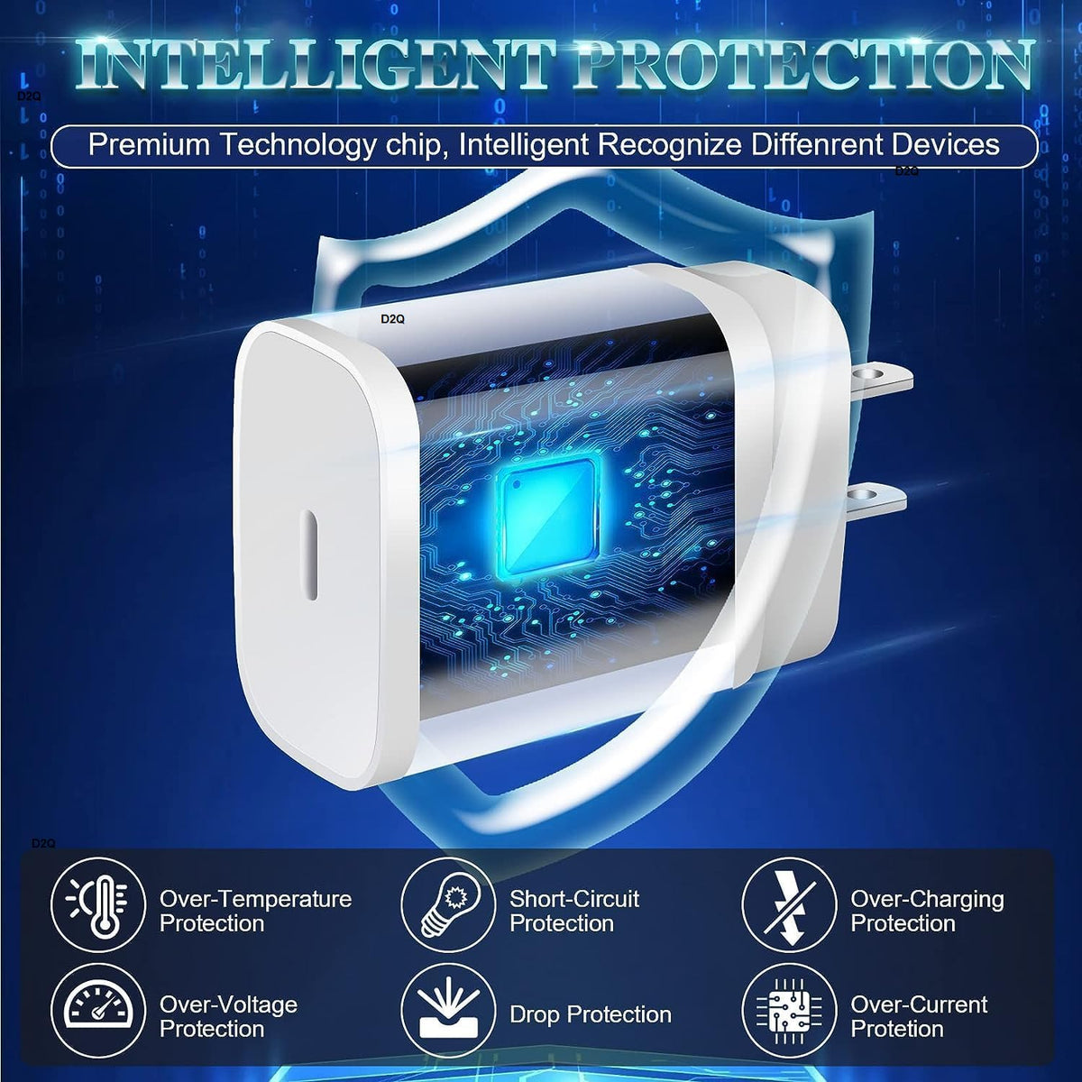 iPhone 14 Charger 20W USB-C Fast Charging Adapter