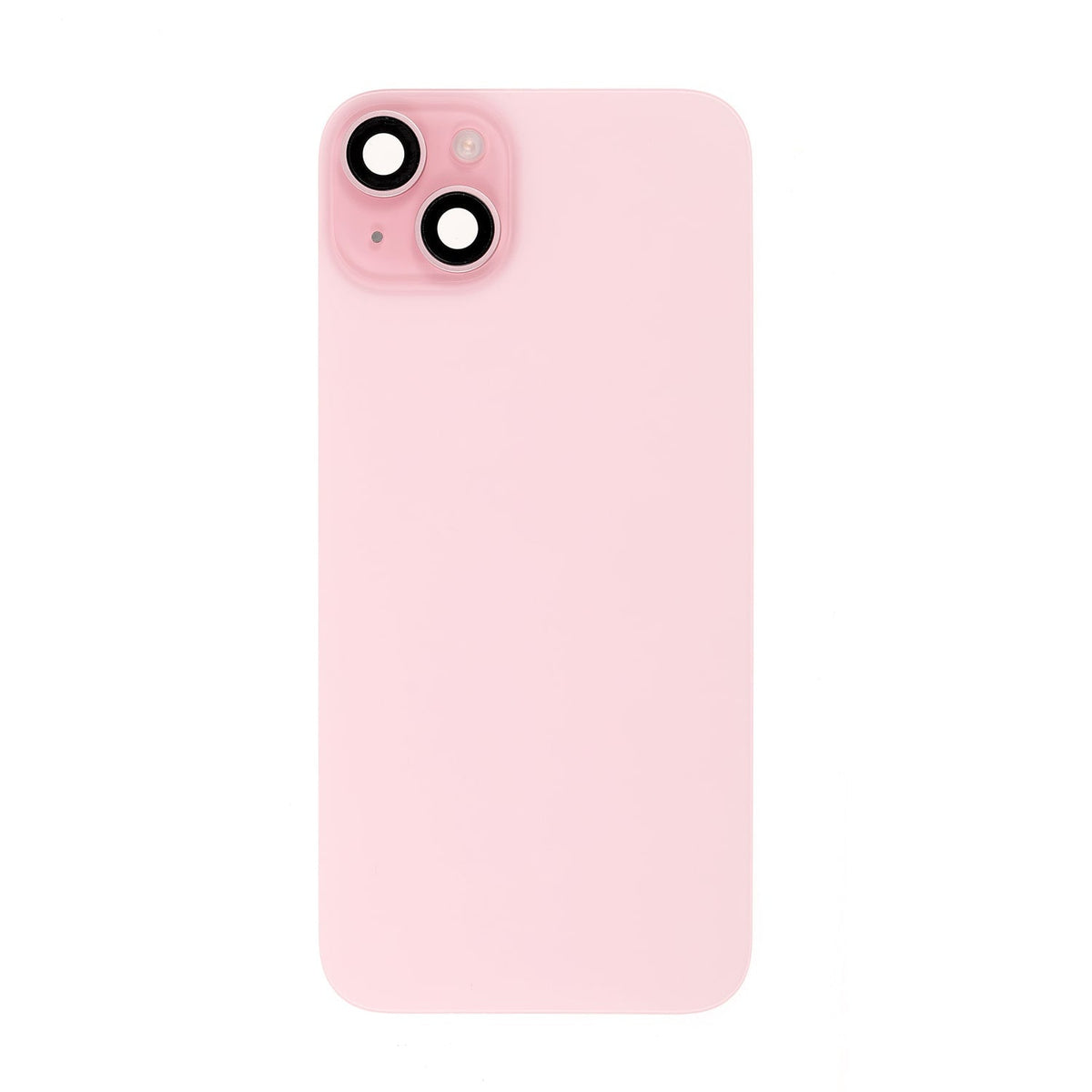Replacement For iPhone 15 Back Cover Glass With Back Panel Frame-Pink