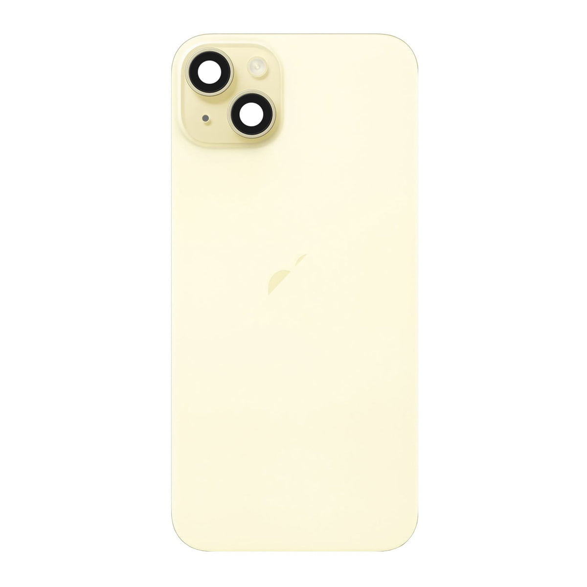 Replacement For iPhone 15 Back Cover Glass With Back Panel Frame-Yellow