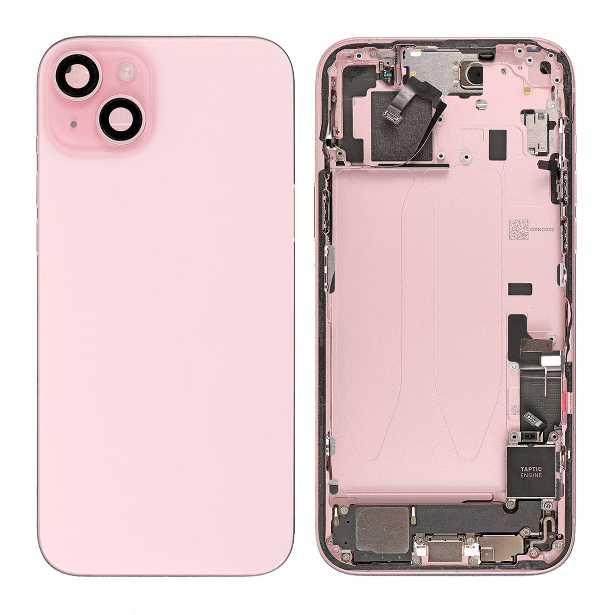 Replacement For iPhone 15 Plus Back Cover Full Assembly-Pink