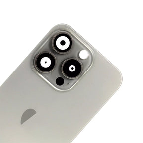 Replacement For iPhone 15 Pro Back Glass Panel With Magsafe Magnet-Natural Titanium