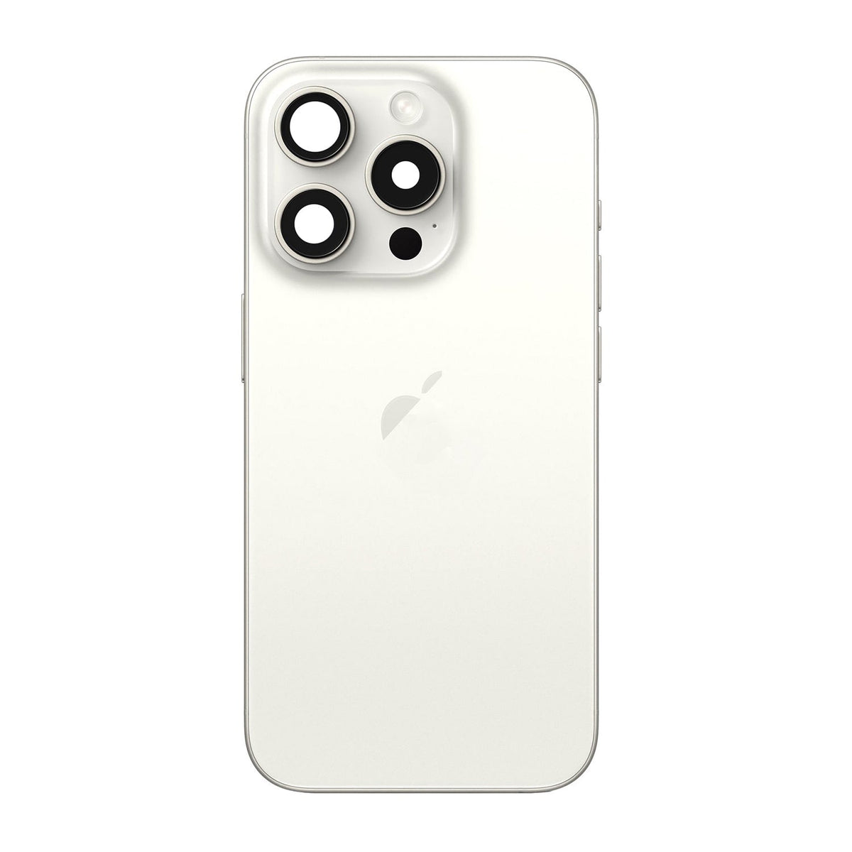 Replacement For iPhone 15 Pro Max Back Cover Full Assembly-White Titanium 1