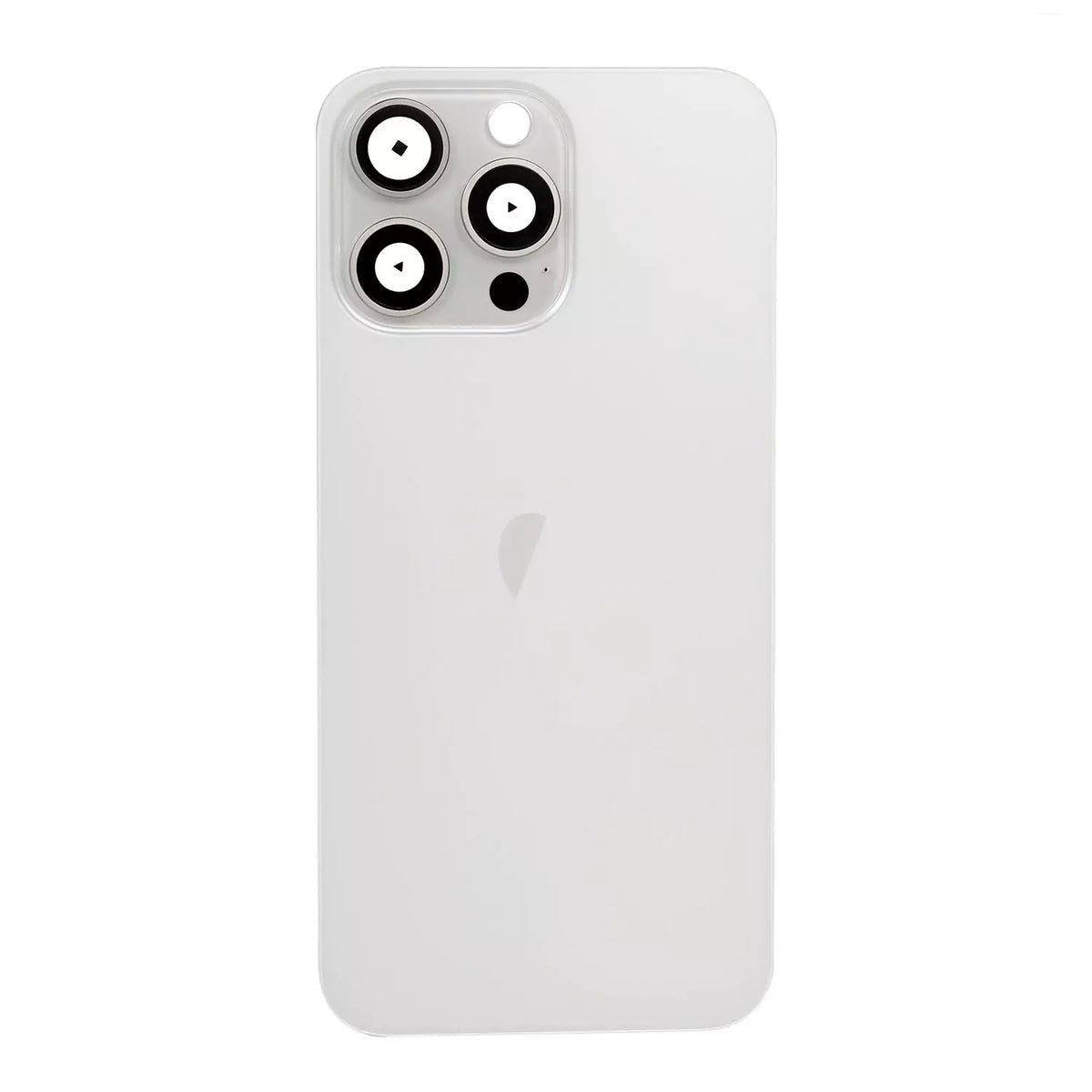 Replacement For iPhone 15 Pro Max Back Glass Panel With Magsafe Magnet-White Titanium 1