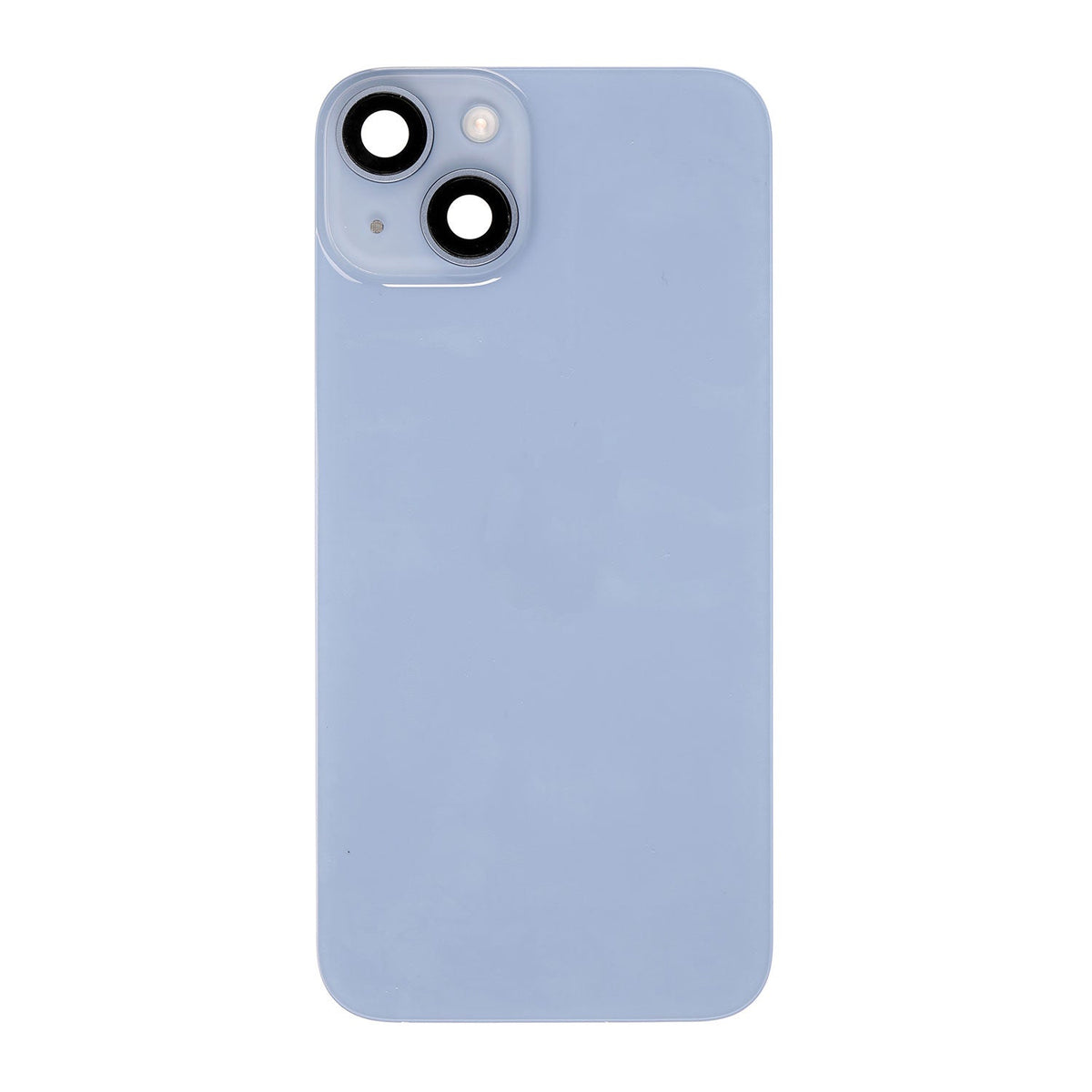 Replacement for iPhone 14 Back Cover Glass with Back Panel Frame - Blue