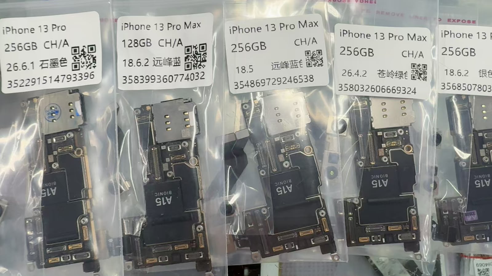 iPhone 13 Pro-13 Pro Max China Version Dual-SIM 128-256GB with Face ID, original board.