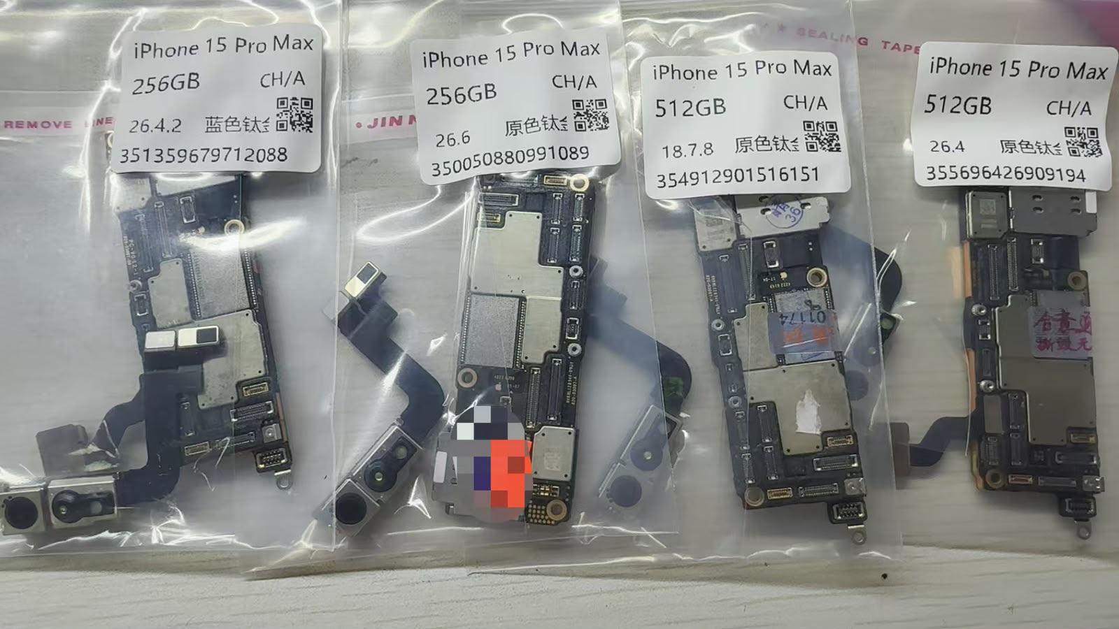 iPhone 15 Pro Max China Version Dual-SIM 256-512GB with Face ID, Original Board