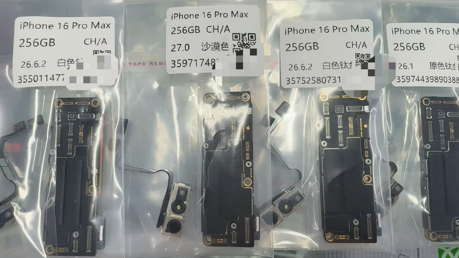 iPhone 16 Pro-16 Pro Max China Version Dual-SIM 256GB with Face ID, Original Board.