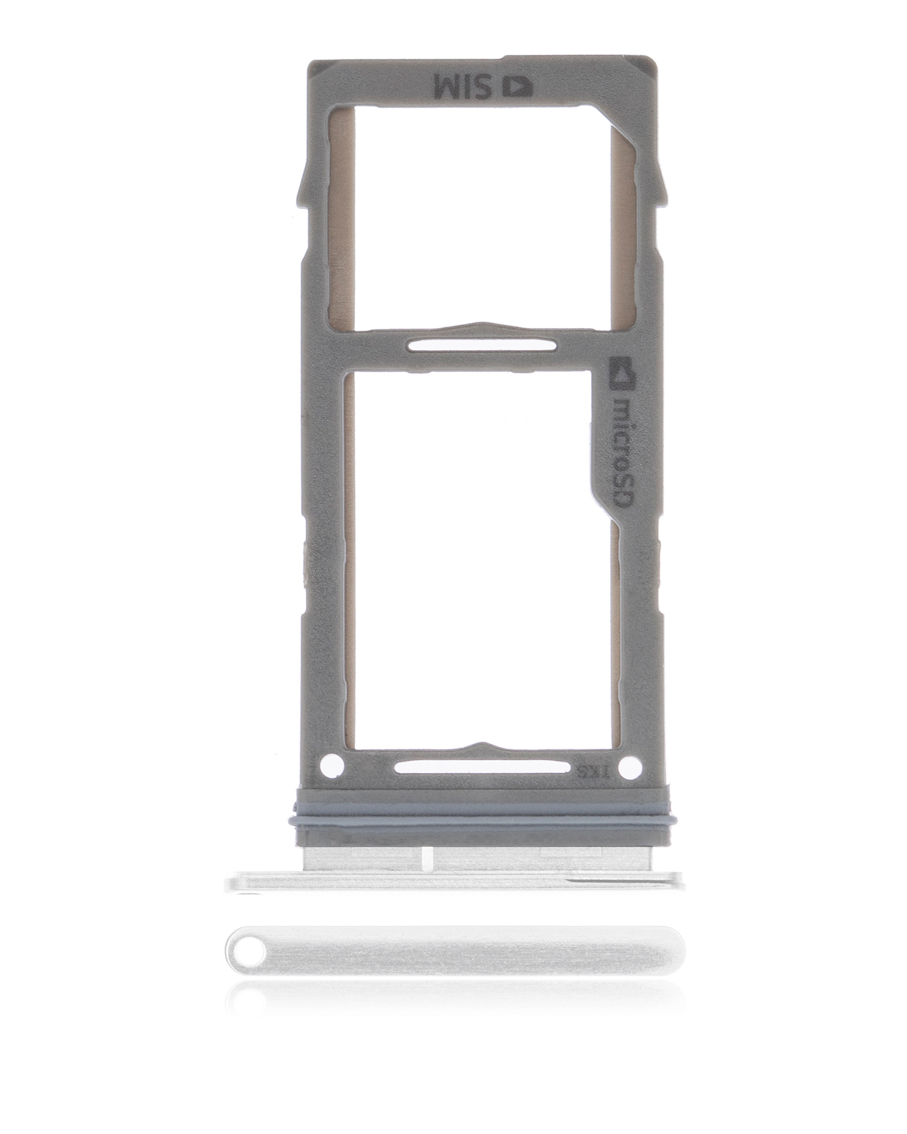Single Sim Card Tray Replacement Compatible For Samsung Galaxy S10 / S10 Plus / S10E (Prism White)