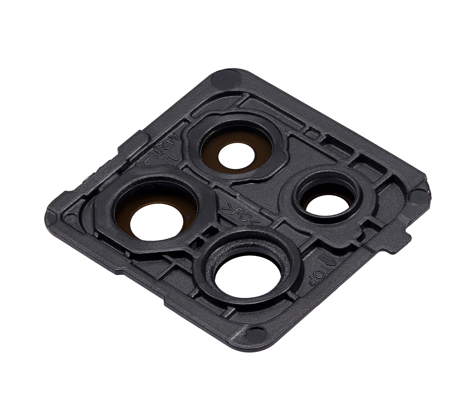 Back Camera Lens With Cover Bezel Ring Compatible For Samsung Galaxy A42 5G (A426 / 2020) (Prism Dot Black)