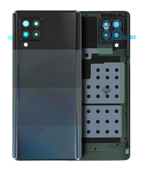 Back Cover Glass With Camera Lens Compatible For Samsung Galaxy A42 5G (A426 / 2020) (Service Pack) (Prism Dot Black)