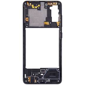 Mid-Frame Housing Compatible For Samsung Galaxy A41 (A415 / 2020) (Aftermarket Plus) (Prism Crush Black)