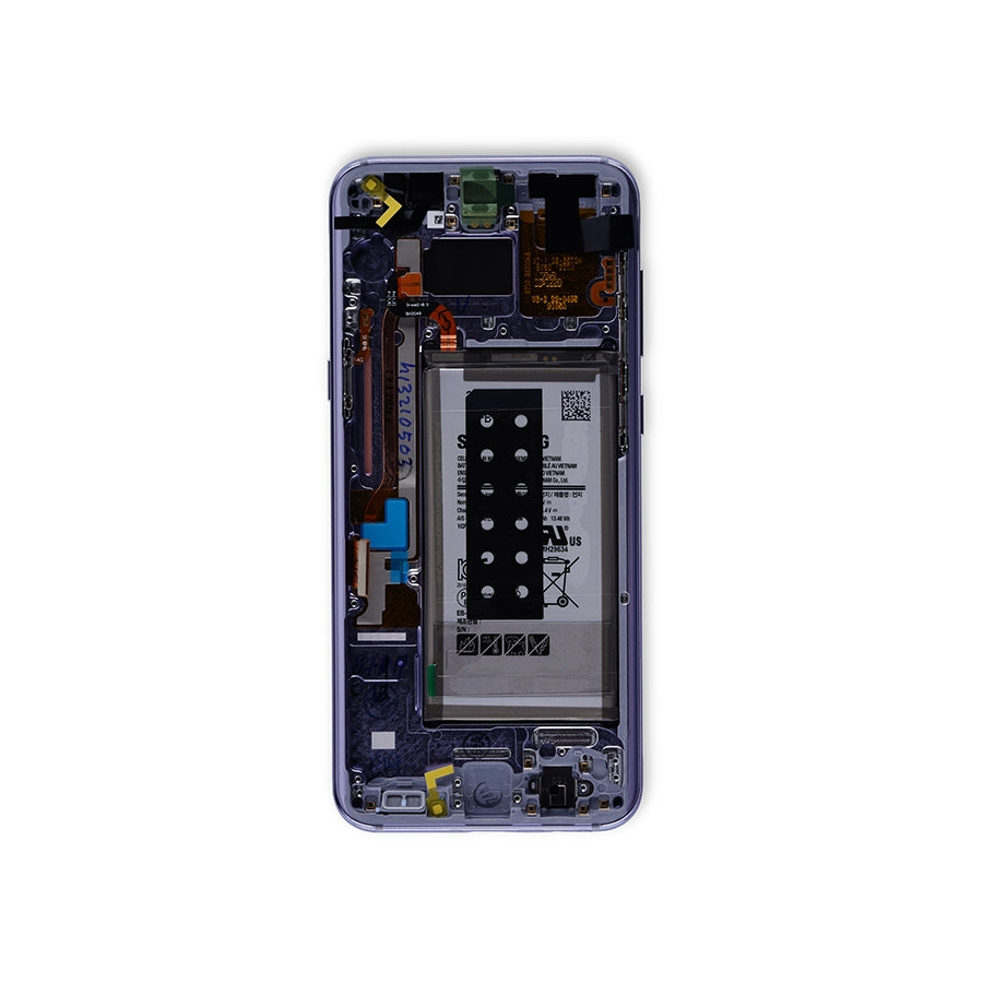OLED Assembly With Frame Compatible For Samsung Galaxy S8 Plus Replacement by Macfactory.Store (Service Pack) (Gray / Violet)