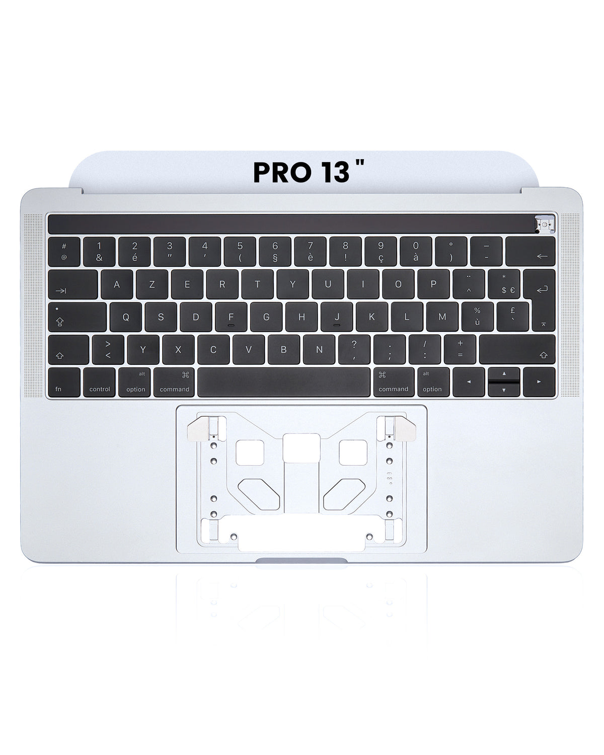 SILVER TOP CASE ASSEMBLY ((FRENCH) FOR MACBOOK PRO 13" TOUCH A1706 (LATE 2016-MID 2017)