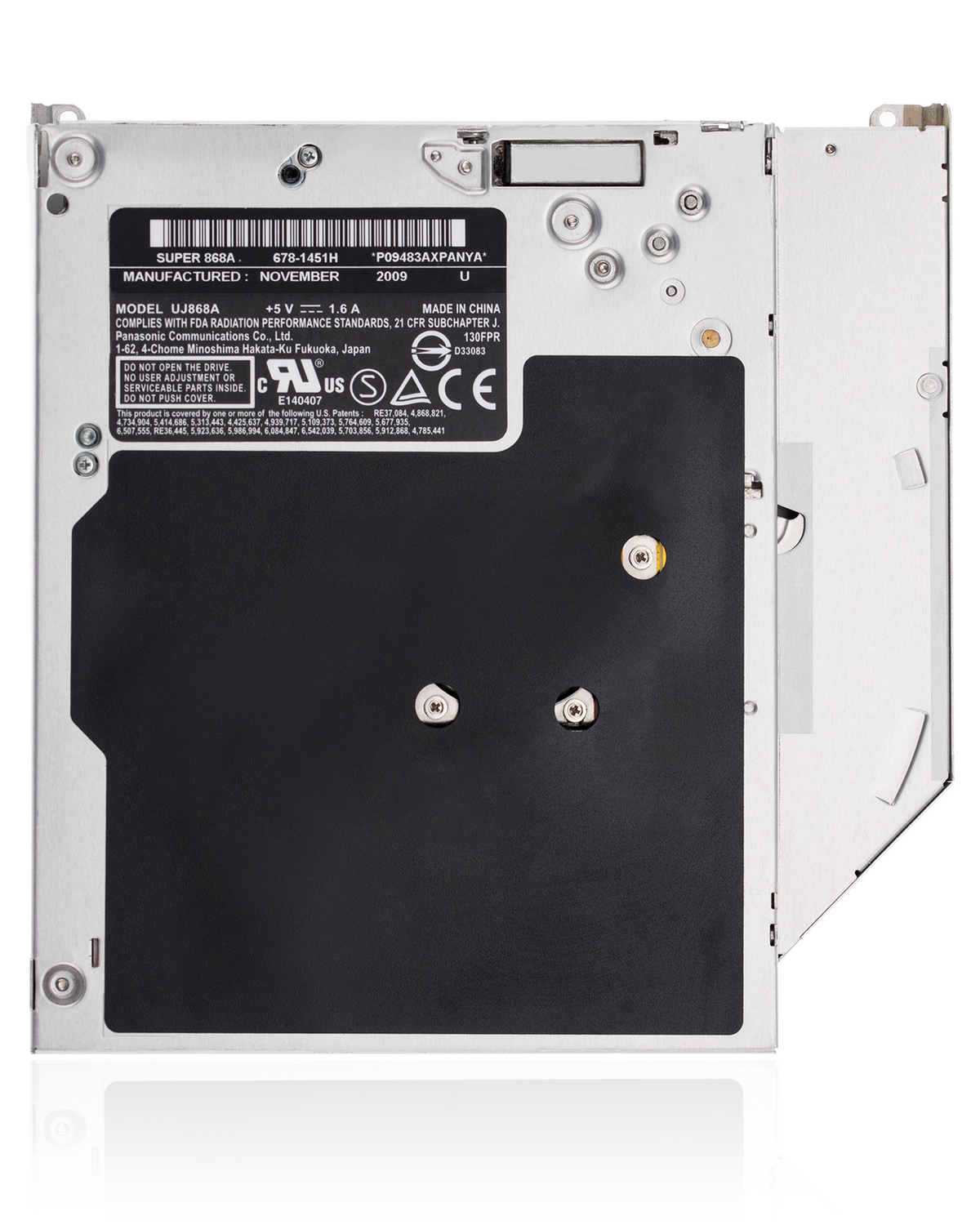SUPERDRIVE (UJ-868)  FOR MACBOOK PRO UNIBODY 13"/15"/17" A1286 / A1278 / A1297 (MID 2009 / MID 2010 / EARLY 2011 / LATE 2011 / MID 2012)