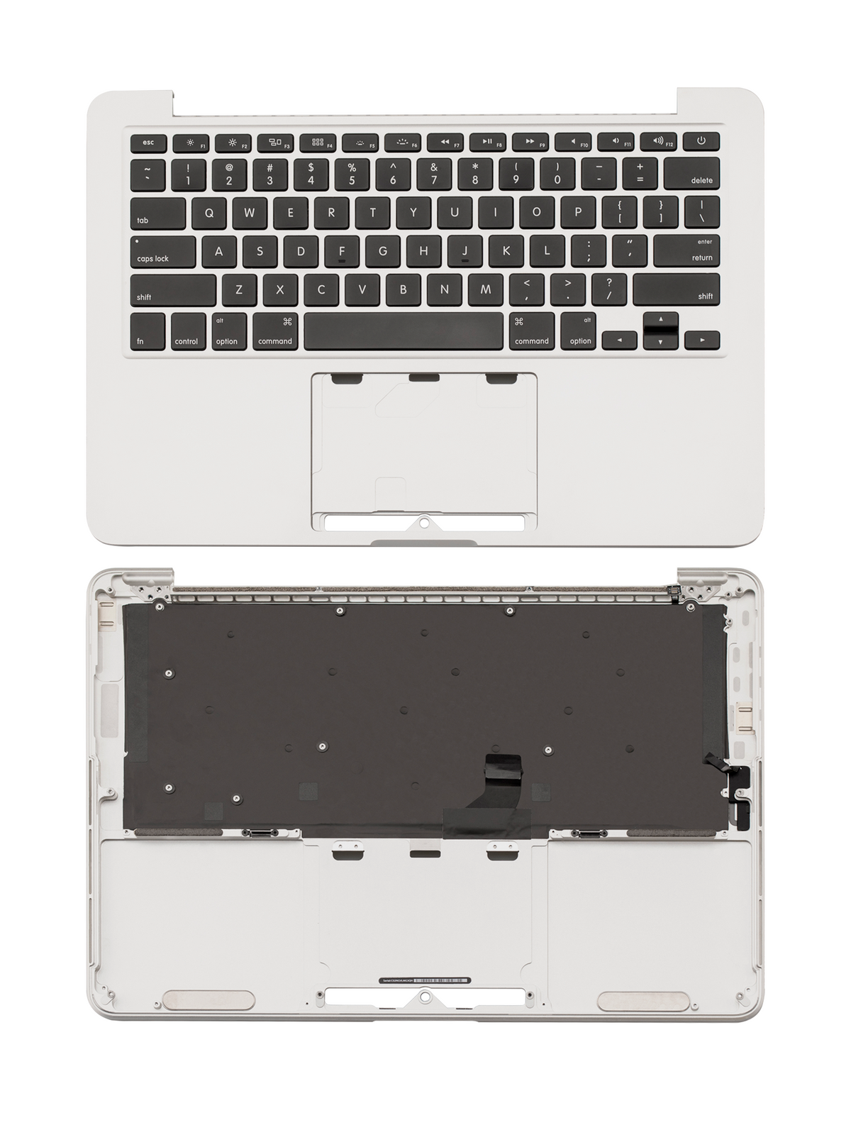 TOP CASE WITH KEYBOARD (US ENGLISH) FOR MACBOOK PRO 13" RETINA A1502  (LATE 2013 / MID 2014)  (USED OEM PULL: COSMETIC GRADE: NEW)