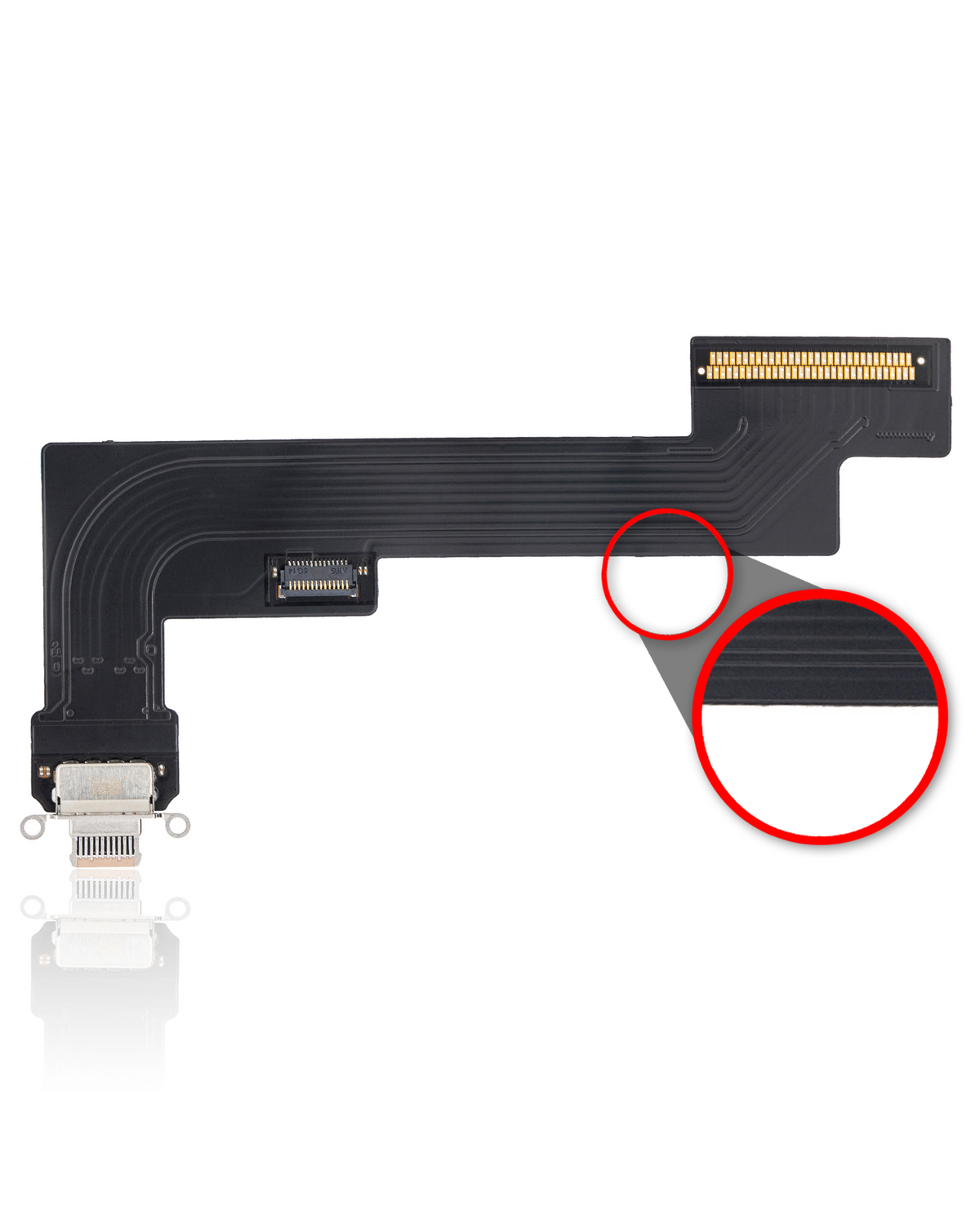 CHARGING PORT FLEX CABLE (WIFI VERSION) COMPATIBLE FOR IPAD AIR 4 - ROSE GOLD