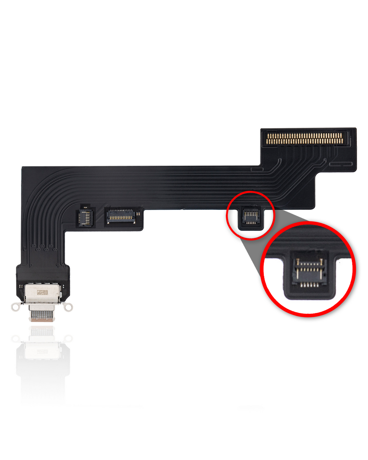 CHARGING PORT FLEX CABLE (4G VERSION) COMPATIBLE FOR IPAD AIR 4 - ROSE GOLD