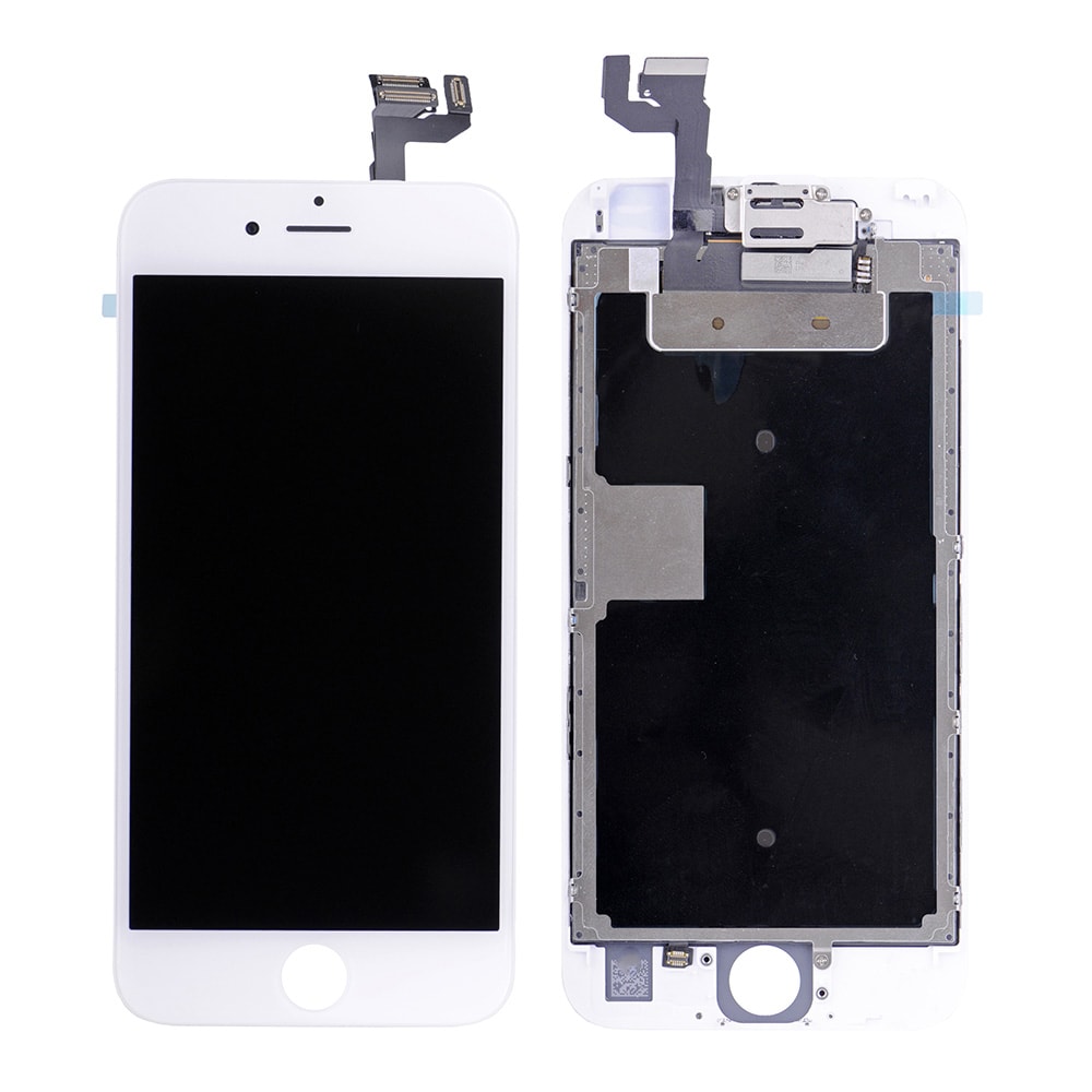 LCD SCREEN FULL ASSEMBLY WITHOUT HOME BUTTON - WHITE FOR IPHONE 6S