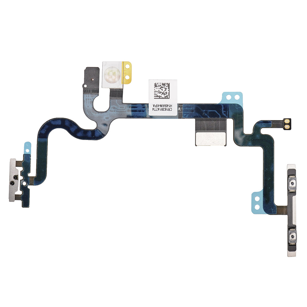 SPAREWARE® Power On Off Button Volume Up Down Button Flex Cable For iPhone 7