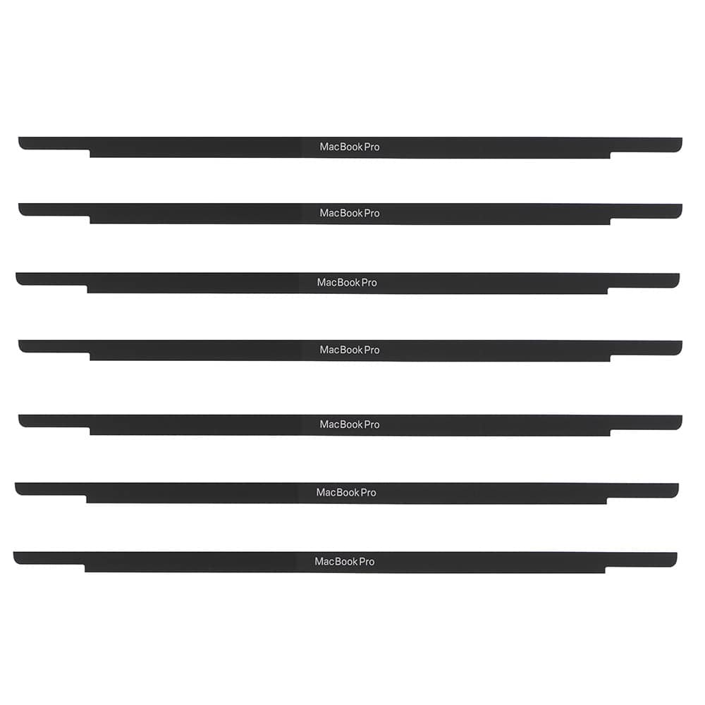 DISPLAY BOTTOM GLASS BEZEL STRIP (WITH LOGO) FOR MACBOOK PRO 13" / PRO TOUCH BAR 13" / PRO RETINA 13" A2338 / A2289 / A2159 / A1989 / A1706 / A1708 / A2251 (10 PACK)