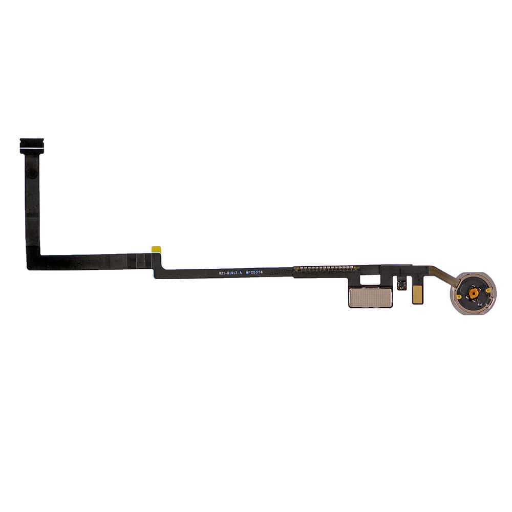 WHITE HOME BUTTON ASSEMBLY WITH FLEX CABLE RIBBON  FOR IPAD 5/IPAD 6