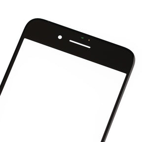 BLACK FRONT GLASS LENS  FOR IPHONE 8 PLUS