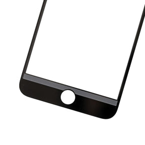 BLACK FRONT GLASS LENS  FOR IPHONE 8 PLUS
