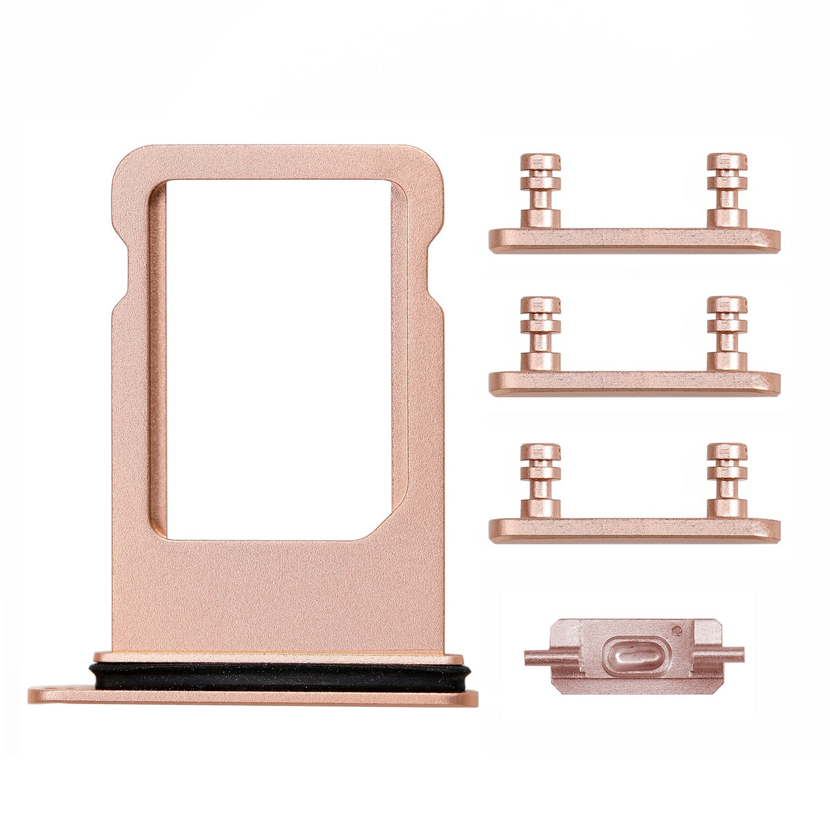 GOLD SIDE BUTTONS SET WITH SIM TRAY FOR IPHONE 8/SE 2ND/SE 3RD