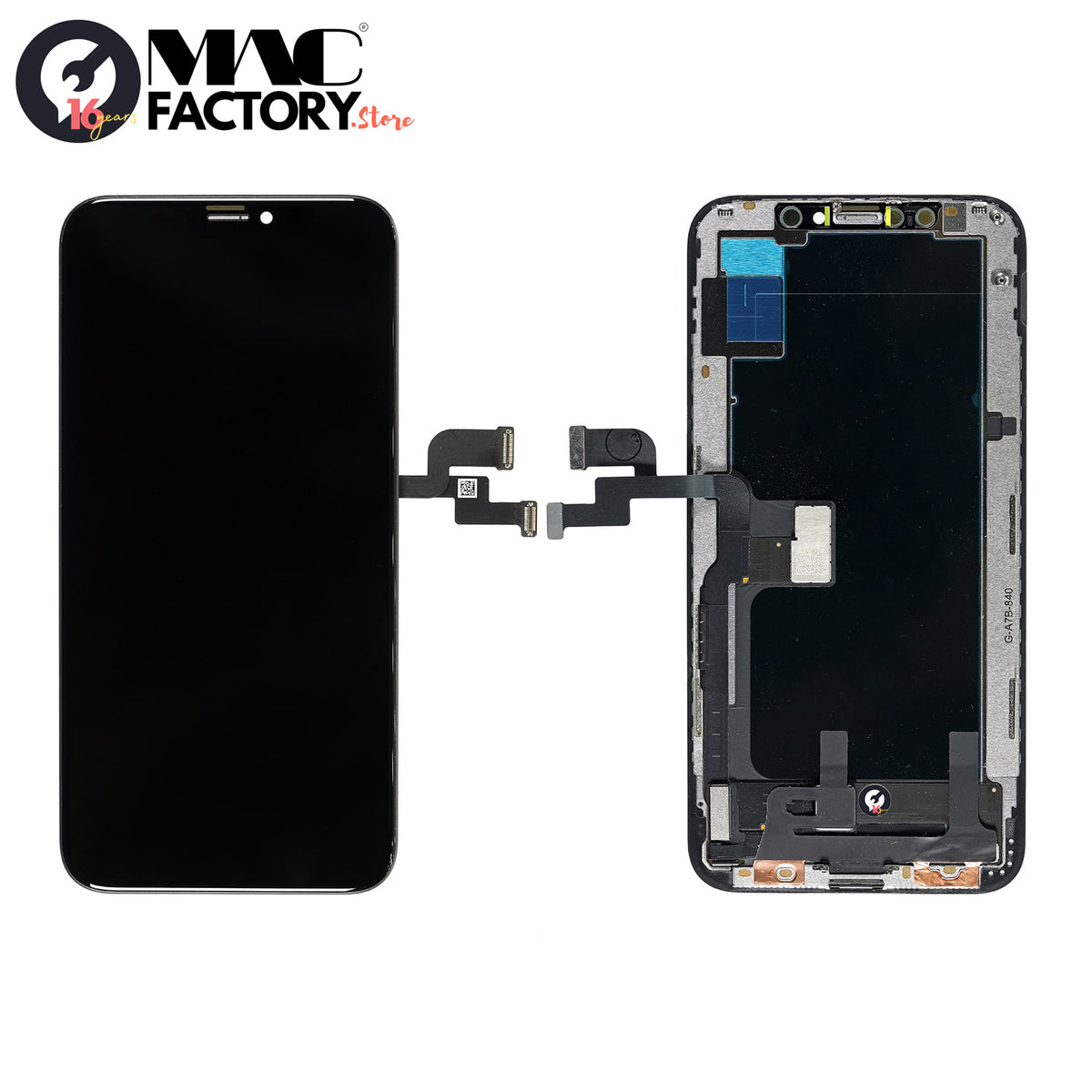 BLACK OLED SCREEN DIGITIZER ASSEMBLY FOR IPHONE XS