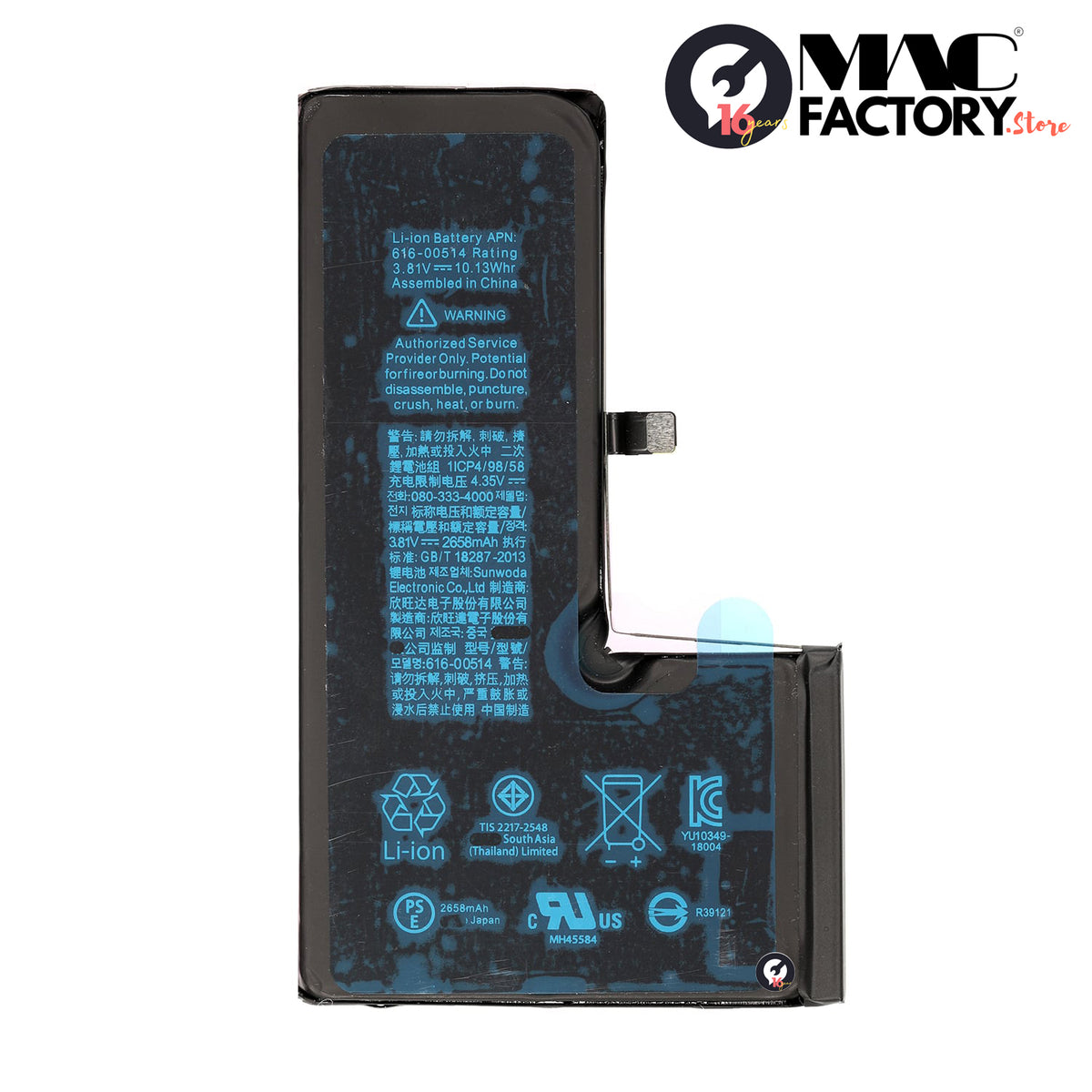 BATTERY 2658MAH FOR IPHONE XS
