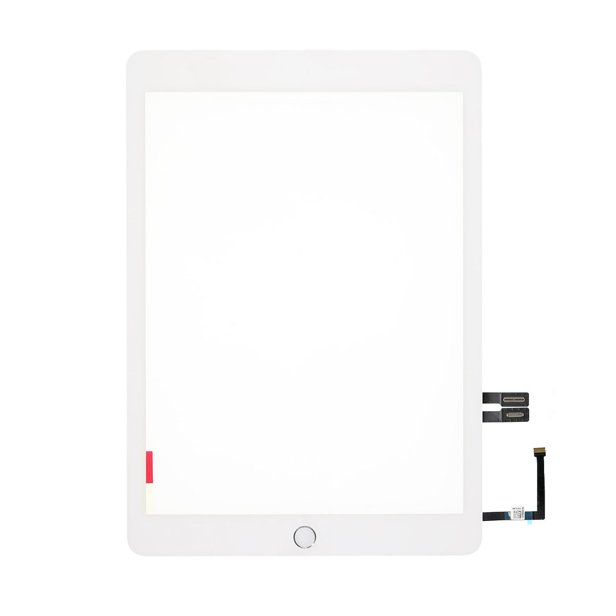 TOUCH SCREEN ASSEMBLY WITH SILVER HOME BUTTON ASSEMBLY FOR IPAD 6- WHITE